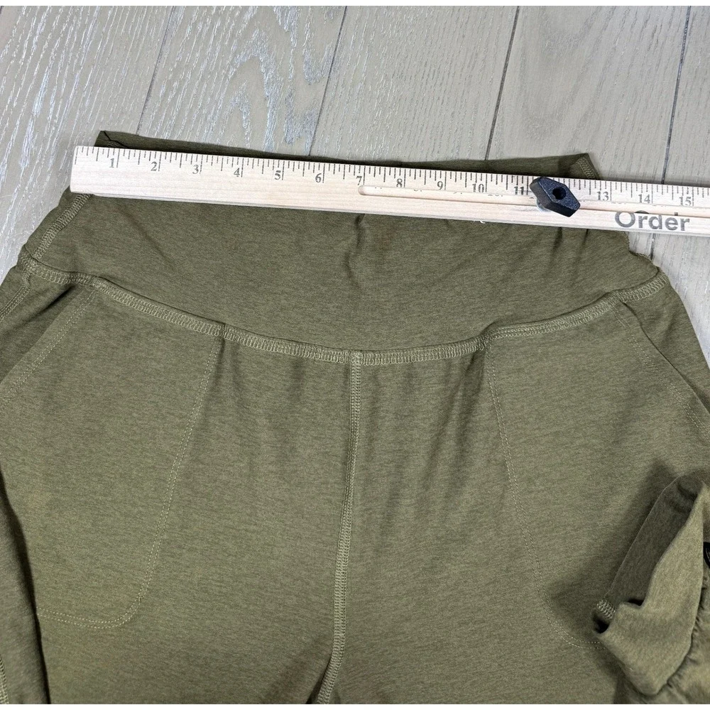 Beyond Yoga Joggers Womens Medium Olive Green Spacedye High Waisted Relaxed Fit